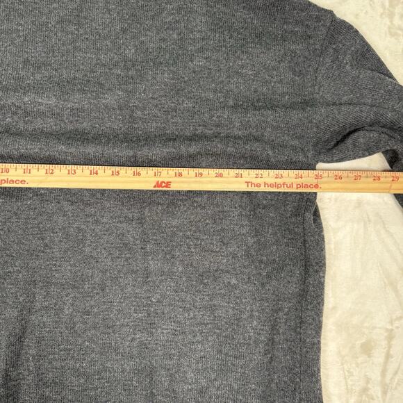 J. Mclaughlin 100% Wool Gray Open Cardigan Sweater Long Women's Size XL - Picture 6 of 7